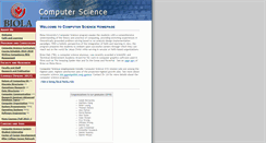 Desktop Screenshot of csci.biola.edu