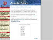 Tablet Screenshot of csci.biola.edu