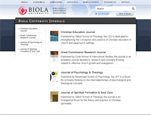 Tablet Screenshot of journals.biola.edu