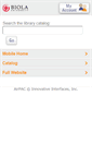 Mobile Screenshot of libcat.biola.edu