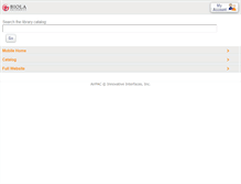 Tablet Screenshot of libcat.biola.edu
