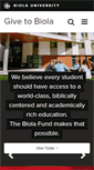 Mobile Screenshot of giving.biola.edu