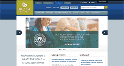 Desktop Screenshot of education.biola.edu